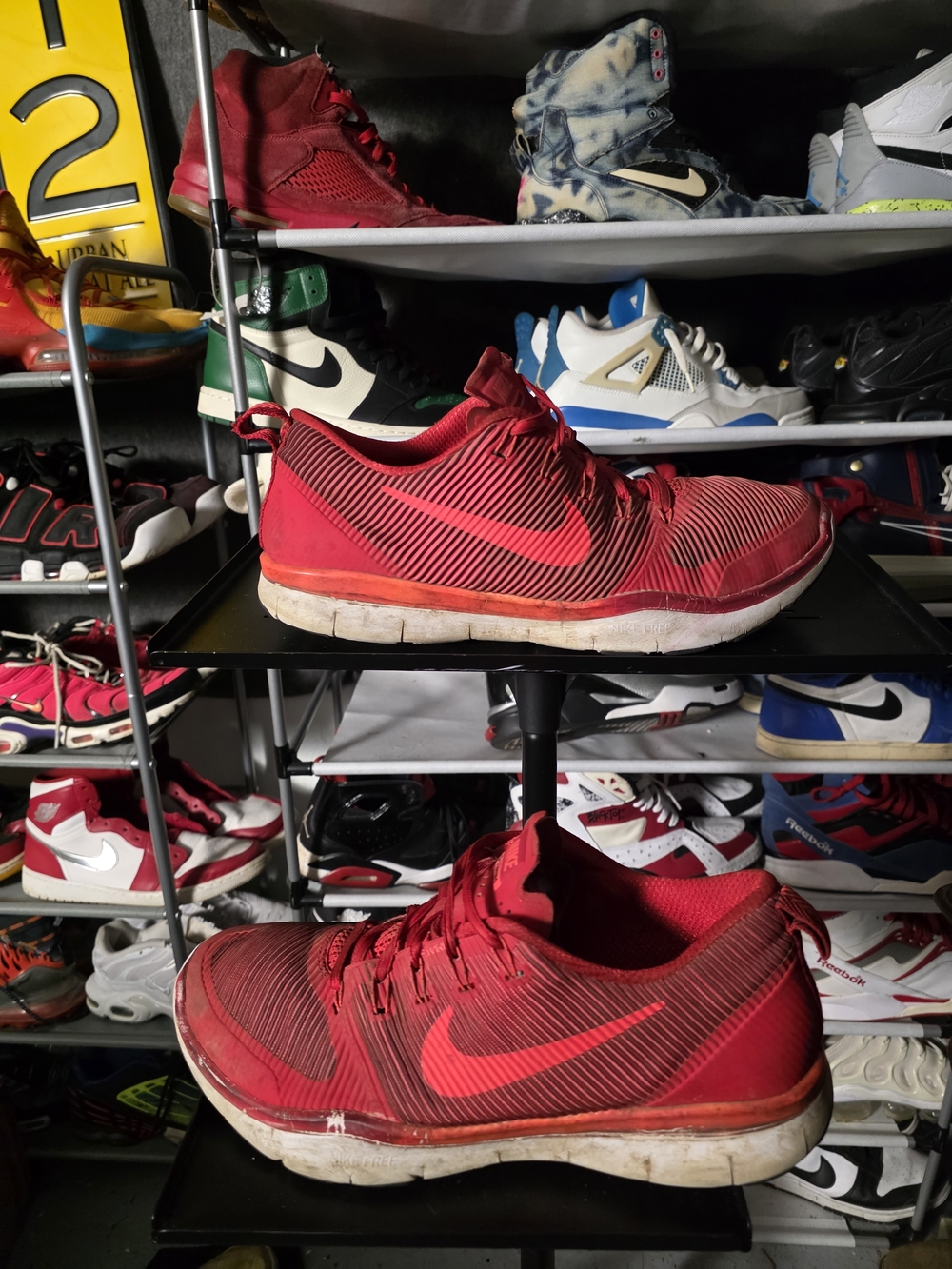 🔥 Nike Free Train Versatility Men’s 13 Red Low-Top Athletic Training Shoes
